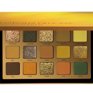 Natasha Denona Yucca Eyeshadow Palette — Gold, Yellow, Green & Warm Brown Tones